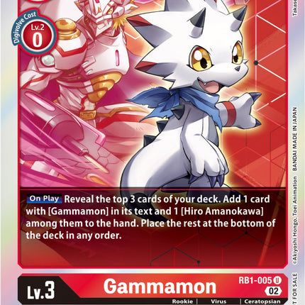 Gammamon [RB1-005] (Box Topper) [Resurgence Booster]