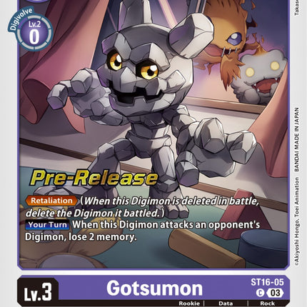 Gotsumon [ST16-05] [Starter Deck: Wolf of Friendship Pre-Release Cards]