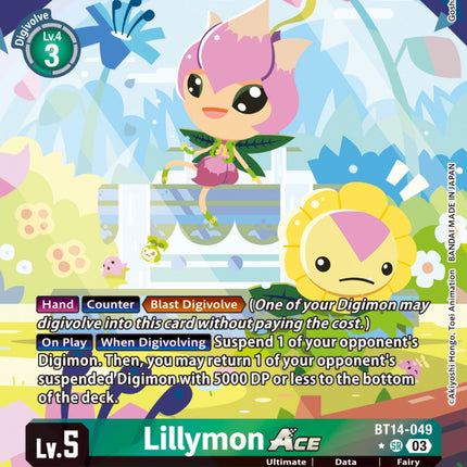 Lillymon Ace [BT14-049] (English Exclusive Alternate Art) [Blast Ace]