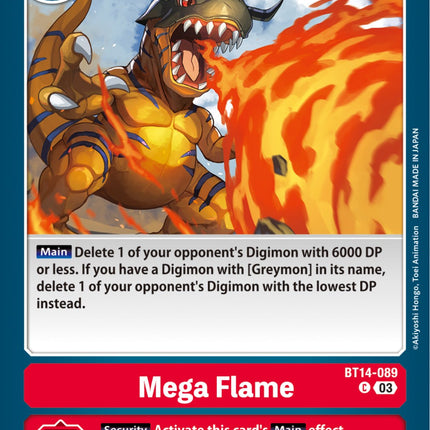 Mega Flame [BT14-089] [Blast Ace]