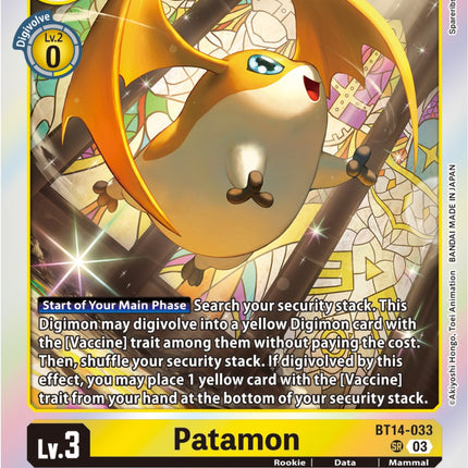 Patamon [BT14-033] [Blast Ace]