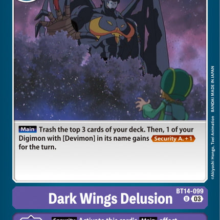 Dark Wings Delusion [BT14-099] [Blast Ace]