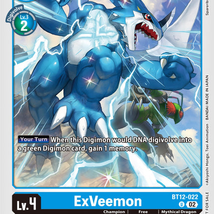 ExVeemon [BT12-022] (NYCC 2023 Demo Deck) [Across Time]