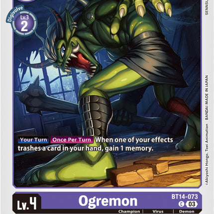 Ogremon [BT14-073] [Blast Ace]