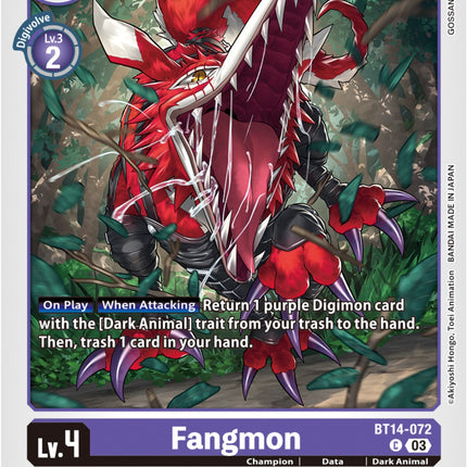 Fangmon [BT14-072] [Blast Ace]