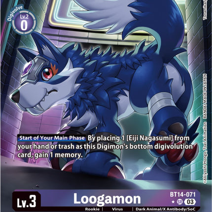 Loogamon [BT14-071] (Alternate Art) [Blast Ace]