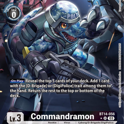 Commandramon [BT14-056] (Alternate Art) [Blast Ace]