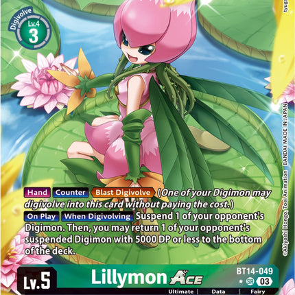 Lillymon Ace [BT14-049] (Alternate Art) [Blast Ace]
