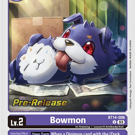 Bowmon [BT14-006] [Blast Ace Pre-Release Cards]