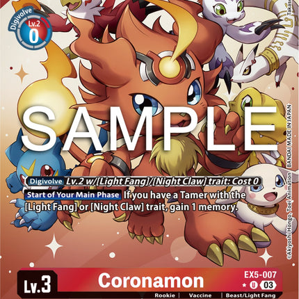 Coronamon [EX5-007] (Alternate Art) [Animal Colosseum]