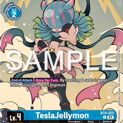 TeslaJellymon [BT9-025] (Digimon Illustration Competition Pack 2023) [X Record Promos]