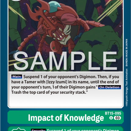 Impact of Knowledge [BT15-095] [Exceed Apocalypse]