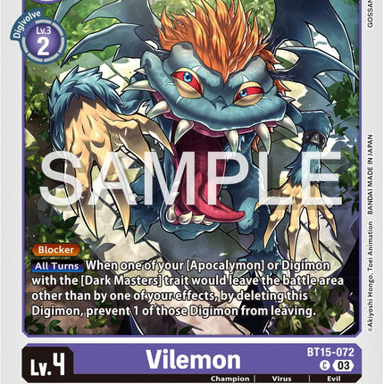 Vilemon [BT15-072] [Exceed Apocalypse]