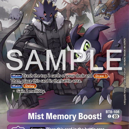 Mist Memory Boost! [BT8-108] (Reprint) [Starter Deck: Double Typhoon Advanced Deck Set]
