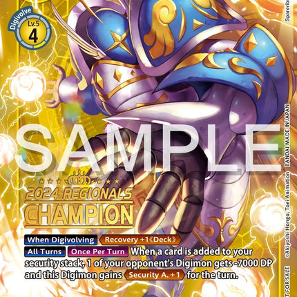Seraphimon [BT14-041] (2024 Regionals Champion) [Blast Ace Promos]