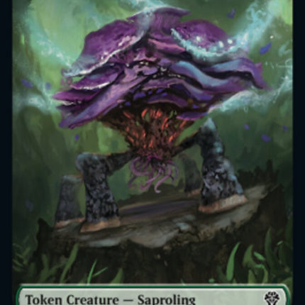 Saproling // Knight Double-sided Token [Dominaria United Tokens]