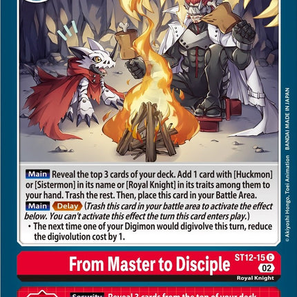 From Master to Disciple [ST12-15] [Starter Deck: Jesmon]