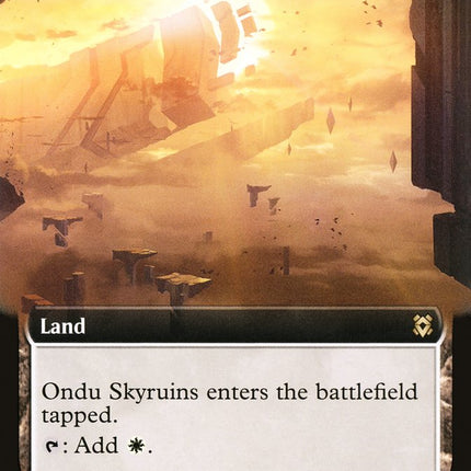 Ondu Inversion // Ondu Skyruins (Extended Art) [Zendikar Rising]
