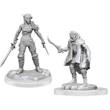 D&D Nolzur's Marvelous Miniatures - Elf Rogue & Half-Elf Rogue