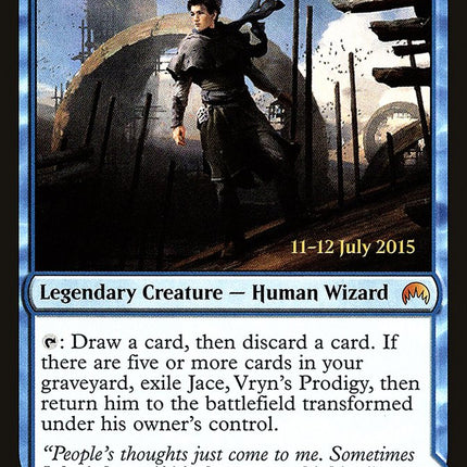 Jace, Vryn's Prodigy // Jace, Telepath Unbound [Magic Origins Promos] Prerelease Foil
