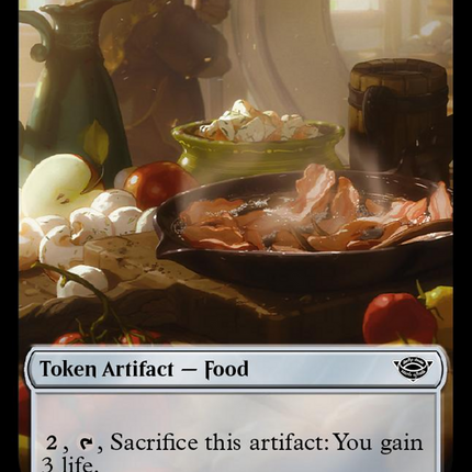 Human Soldier (0014) // Food (0023) Double-Sided Token (Surge Foil) [The Lord of the Rings: Tales of Middle-Earth Tokens]