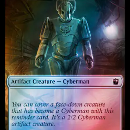 Fish // Cyberman Double-Sided Token (Surge Foil) [Doctor Who Tokens]