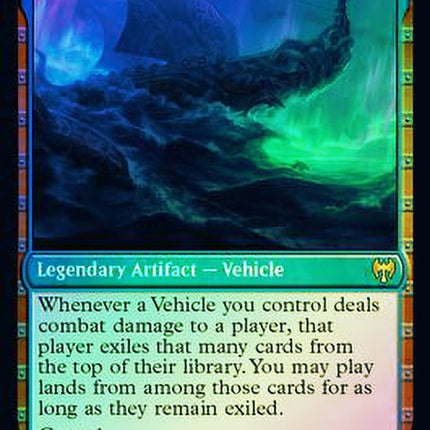 Cosima, God of the Voyage // The Omenkeel [Kaldheim Promos] Prerelease Foil