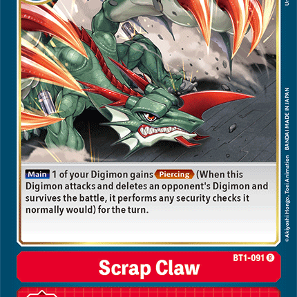 Scrap Claw [BT1-091] [Release Special Booster Ver.1.5]