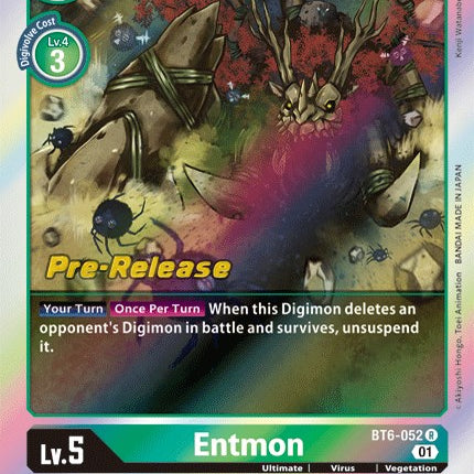 Entmon [BT6-052] [Double Diamond Pre-Release Cards]