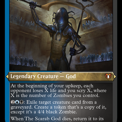 The Scarab God (Foil Etched) [Commander Masters]