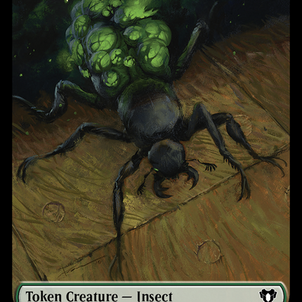Spirit (0010) // Insect Double-Sided Token [Commander Masters Tokens]