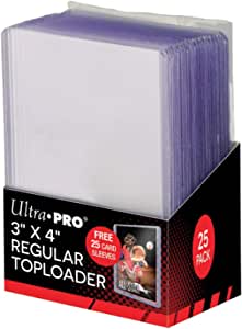 Ultra Pro clear 3x4 Toploaders with sleeves