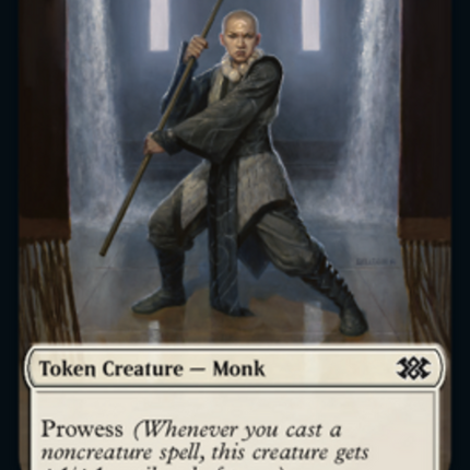 Boar // Monk Double-sided Token [Double Masters 2022 Tokens]
