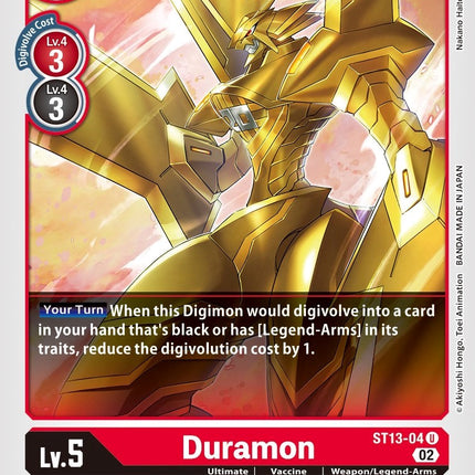 Duramon [ST13-04] [Starter Deck: Ragnaloardmon]