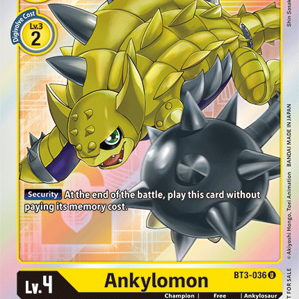 Ankylomon [BT3-036] (Buy-A-Box Promo) [Release Special Booster Ver.1.5 Promos]