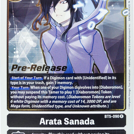 Arata Sanada [BT5-090] [Battle of Omni Pre-Release Promos]