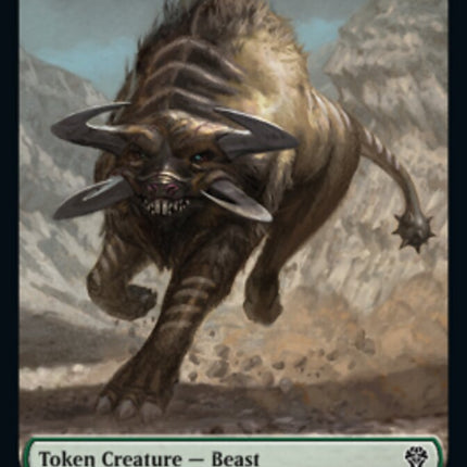 Kavu // Beast Double-sided Token [Dominaria United Commander Tokens]