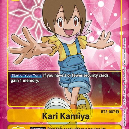 Kari Kamiya [BT2-087] (Buy-A-Box Promo) [Release Special Booster Ver.1.0 Promos]