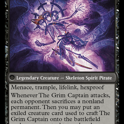 Throne of the Grim Captain // The Grim Captain [The Lost Caverns of Ixalan Promos] Prerelease Foil