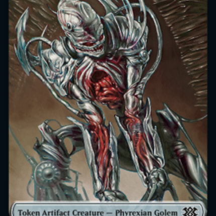 Saproling // Phyrexian Golem Double-sided Token [Double Masters 2022 Tokens]