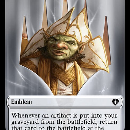 Servo // Emblem - Daretti, Scrap Savant Double-Sided Token [Commander Masters Tokens]
