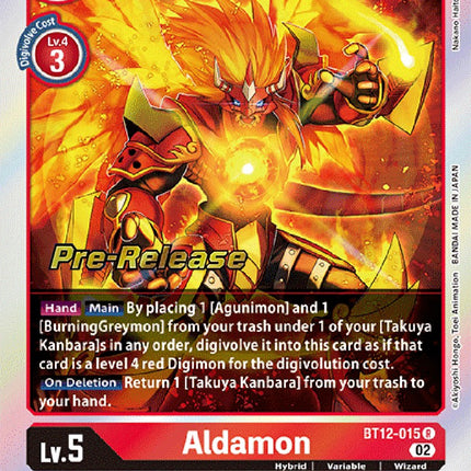 Aldamon [BT12-015] [Across Time Pre-Release Cards]
