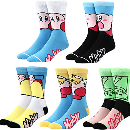 KIRBY - MENS CREW SOCKS 5 PAIR