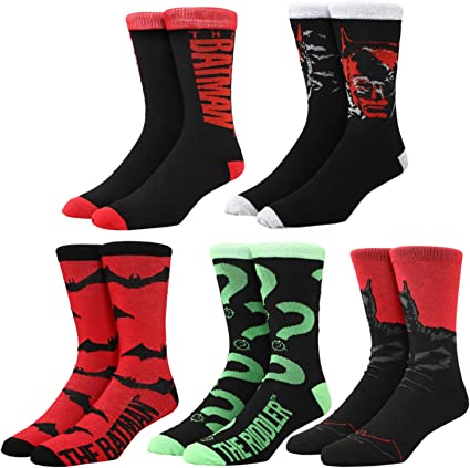The Batman 5-Pack Crew Socks