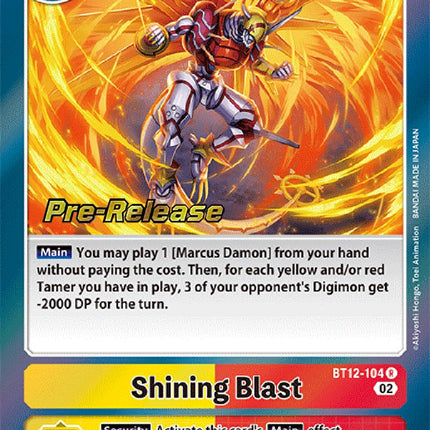 Shining Blast [BT12-104] [Across Time Pre-Release Cards]