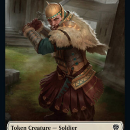 Soldier // Sand Warrior Double-sided Token [Dominaria United Tokens]