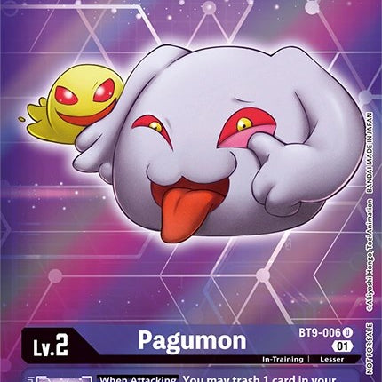 Pagumon [BT9-006] (Alternative Art - Box Topper) [X Record]