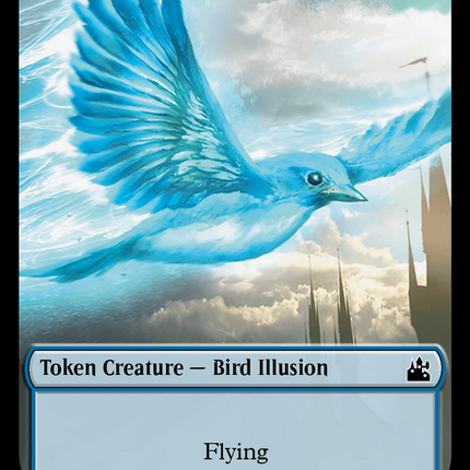 Saproling // Bird Illusion Double-Sided Token [Ravnica Remastered Tokens]