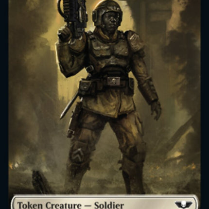 Soldier (002) // Space Marine Devastator Double-sided Token [Universes Beyond: Warhammer 40,000 Tokens]