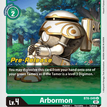 Arbormon [BT6-049] [Double Diamond Pre-Release Cards]